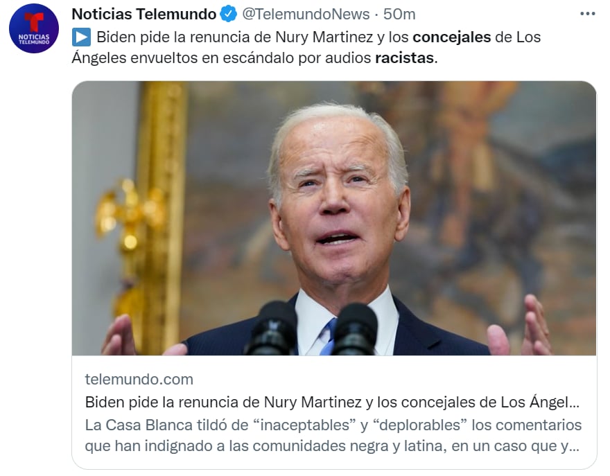 Joe Biden concejales racistas