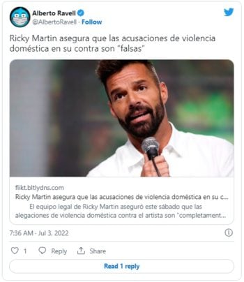 Ricky Martin acusaciones de violencia doméstica