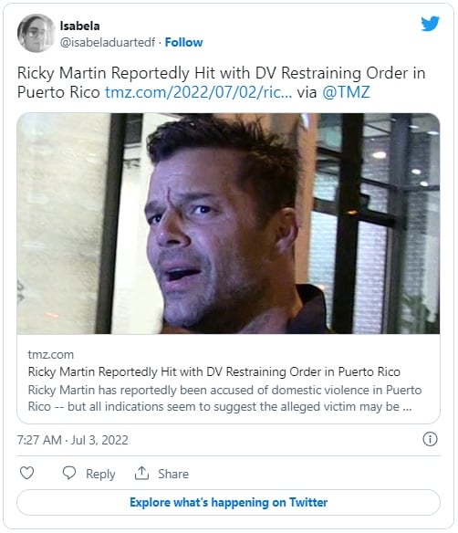 Ricky Martin accusations of domestic violence
