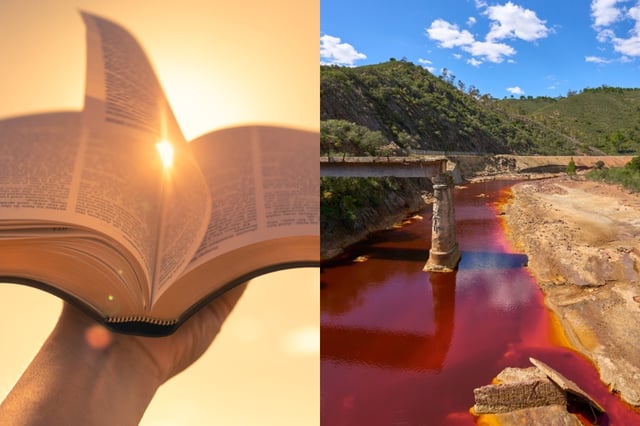 Apocalypse? The Nile River is painted red and this is the biblical meaning
