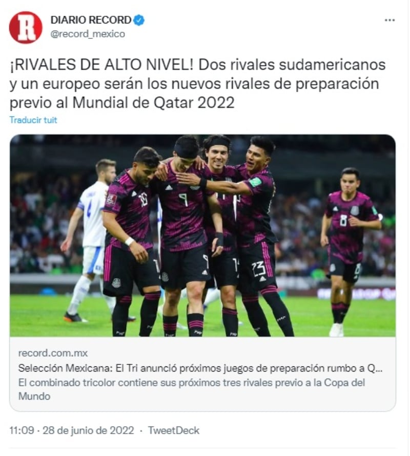 The rivals of the Mexican team are revealed