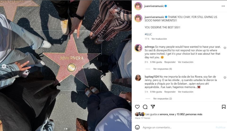 Juan Rivera y Jenni Rivera, Instagram, redes sociales, fotografías, MundoNOW