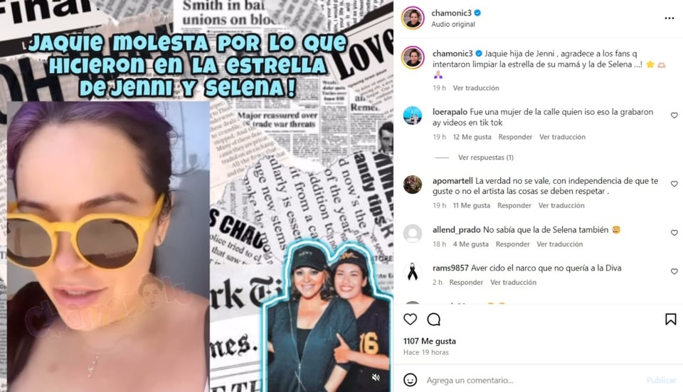 Jenni Rivera's Star Vandalized, social networks, Instagram, video, MundoNOW