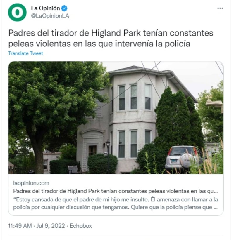 Peleas padres Robert Crimo: La policía intervenía