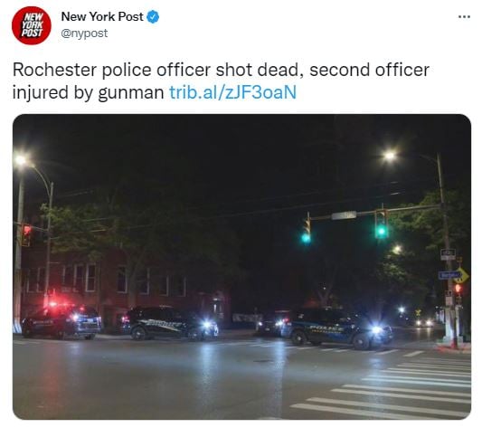 Muere un policía por tiroteo en Rochester mientras cumplía su deber