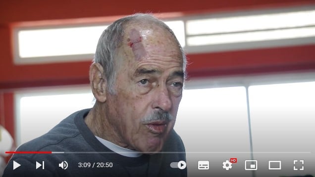 Andrés García sufre caída