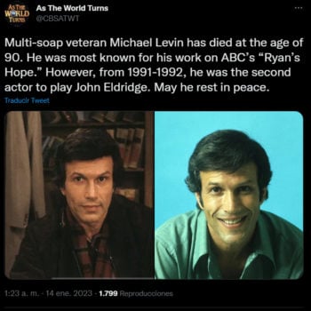 La trayectoria de Michael Levin en Ryan's Hope