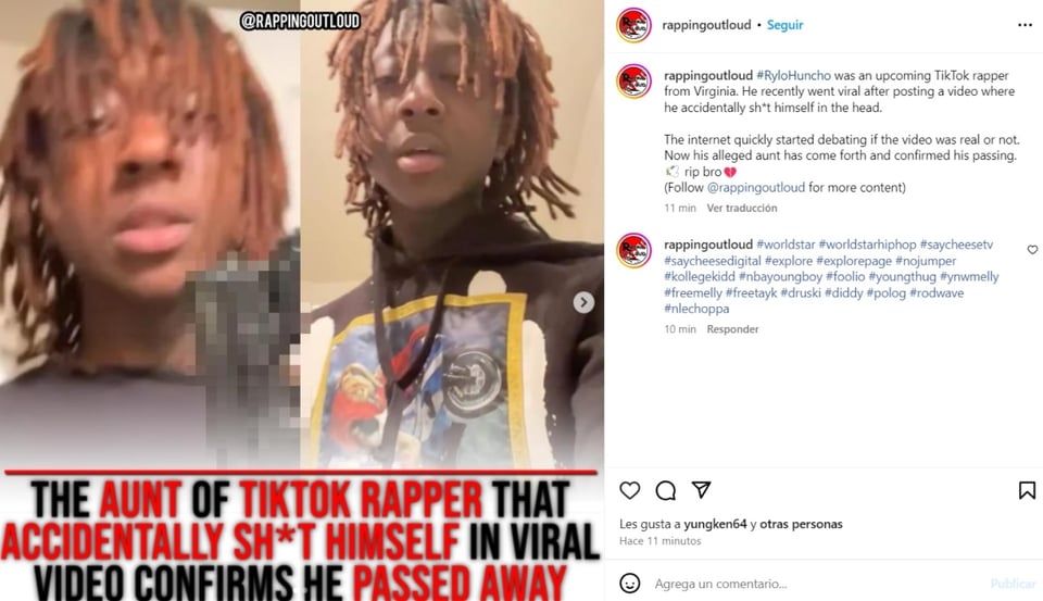 Friday, May 17, carelessness, shooting, weapon, Rylo Huncho