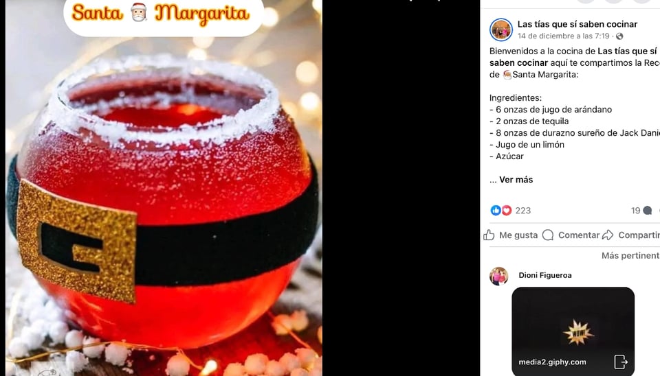 Santa Margarita, Margarita, bebida navideña, Bebidas, MundoNOW