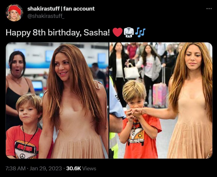 Piqué celebró el cumpleaños de Sasha por su cuenta sin Shakira