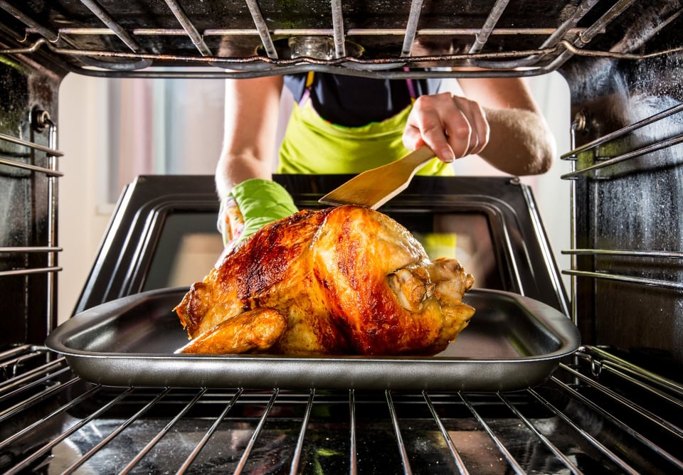 pavo, horneando pavo, metiendo al horno, Sabor, MundoNOW