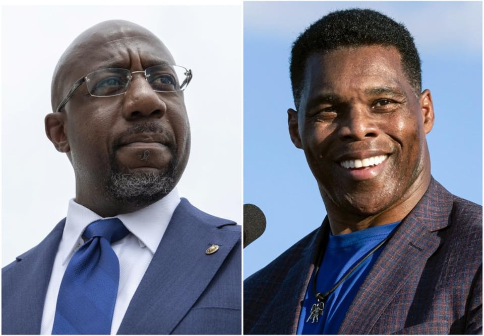 Candidatos al Senado de Georgia, Herschel Walker y Raphael Warnock se enfrentan en debate