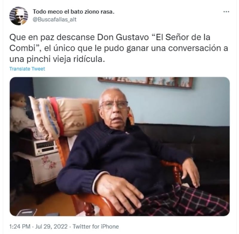 "A mí no me toque señora"