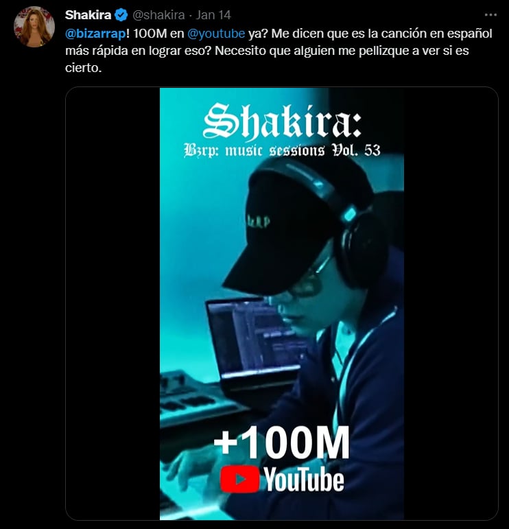 La sesión con Bizarrap es un éxito mundial
