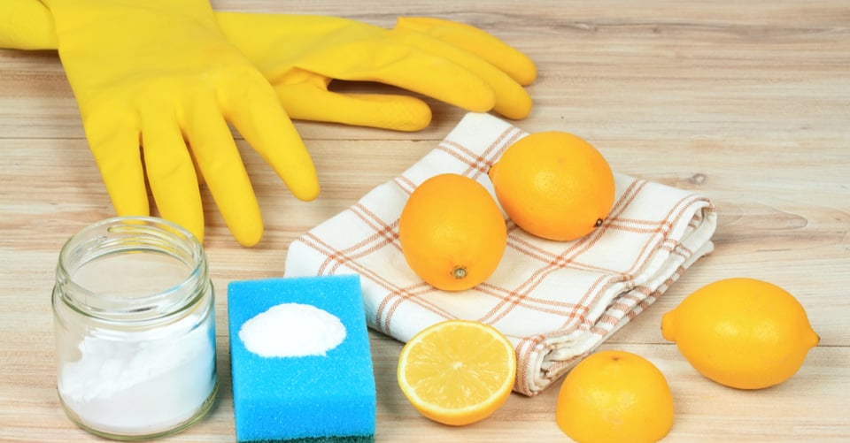 A series of ingredients for cleaning solution