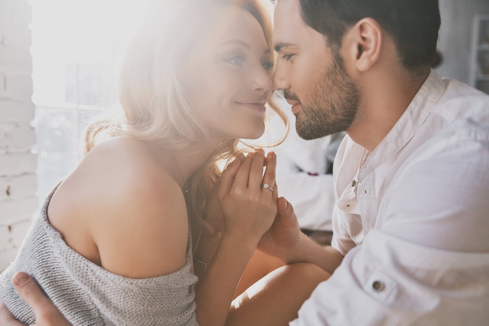 passionate couple