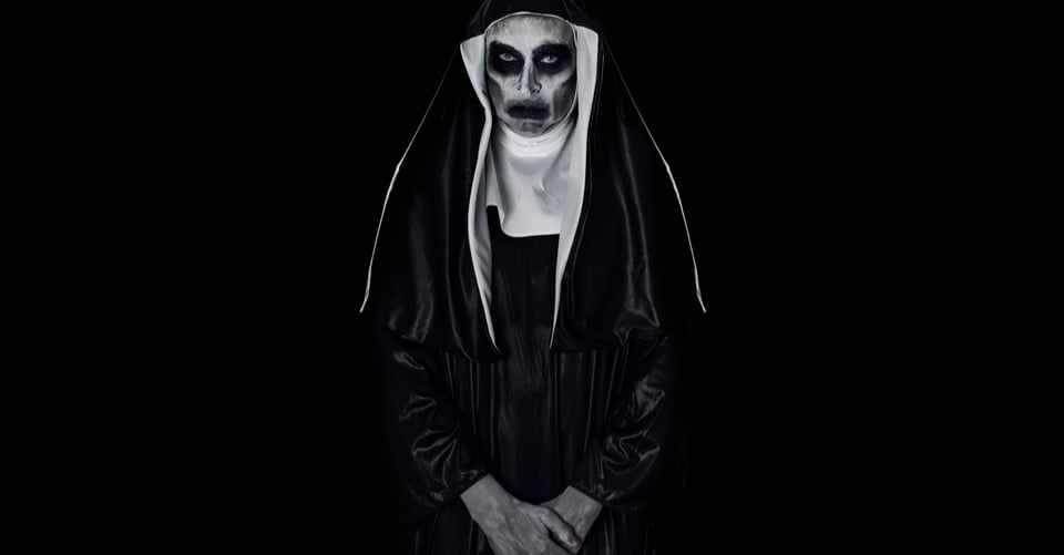monja, diabólica, espíritus, terror, halloween