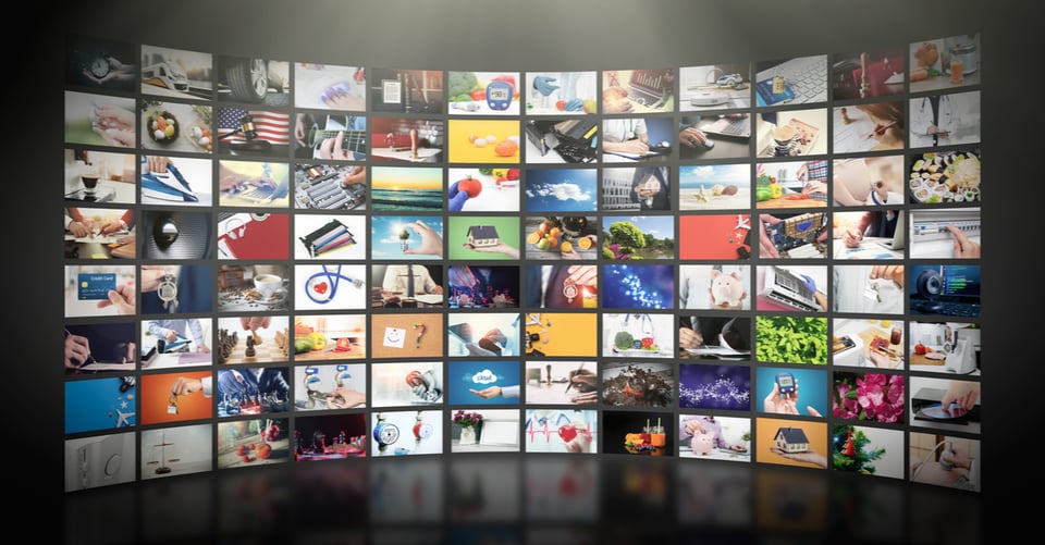 Una gran cantidad de programas como concepto de netflix