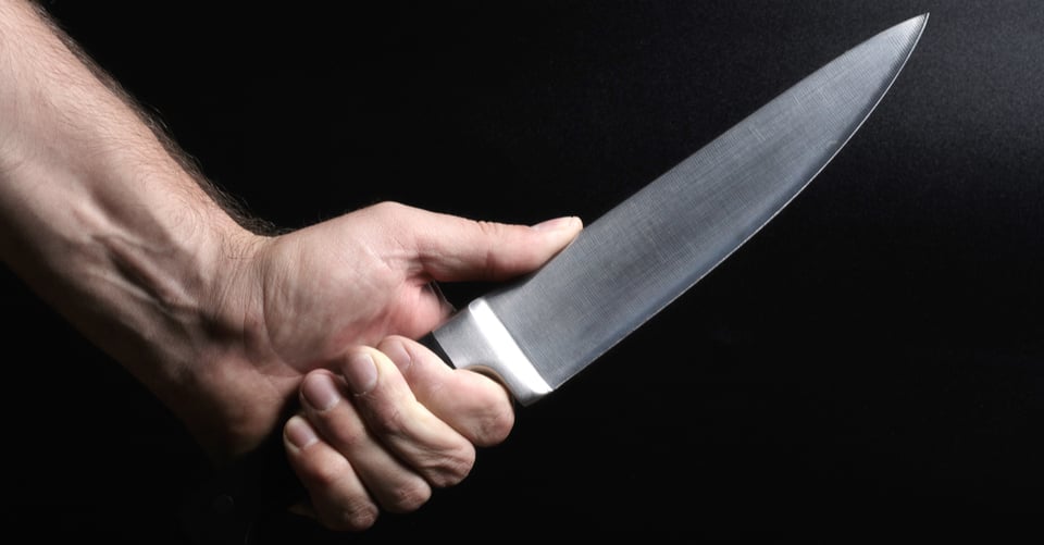criminal with knife