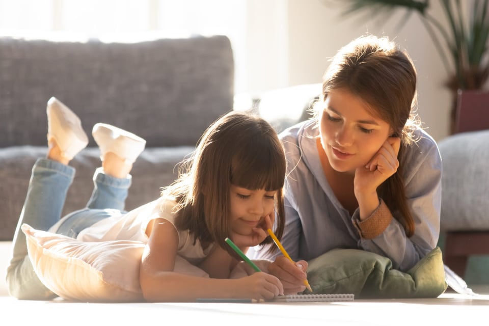 madre, hija, aprendizaje, paternidad, comprensión