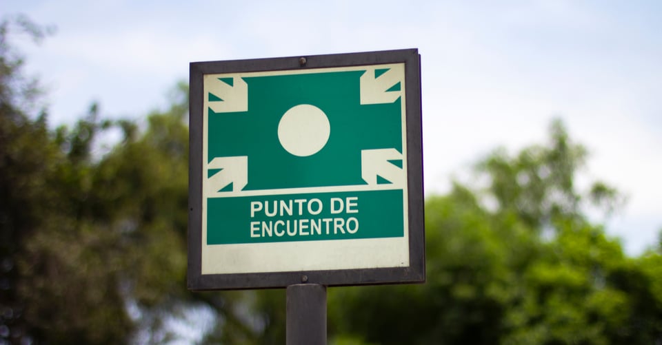 señal de punto de encuentro, punto de encuentro, contingencia, emergencia, MundoNOW
