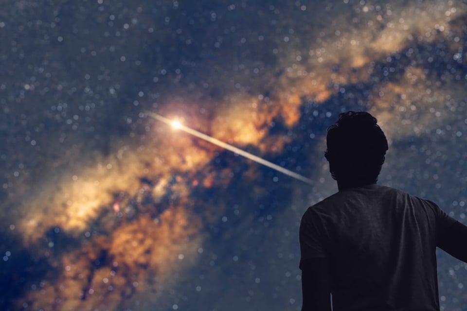 Lírida, lluvia de meteoritos, cielo, Vía Láctea, astronomía, eventos astronómicos de primavera