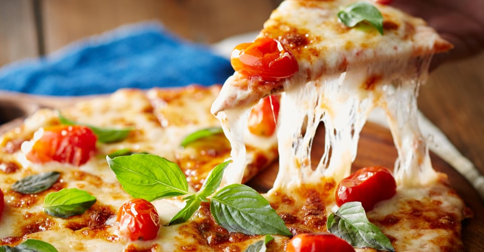 Una pizza pequeña