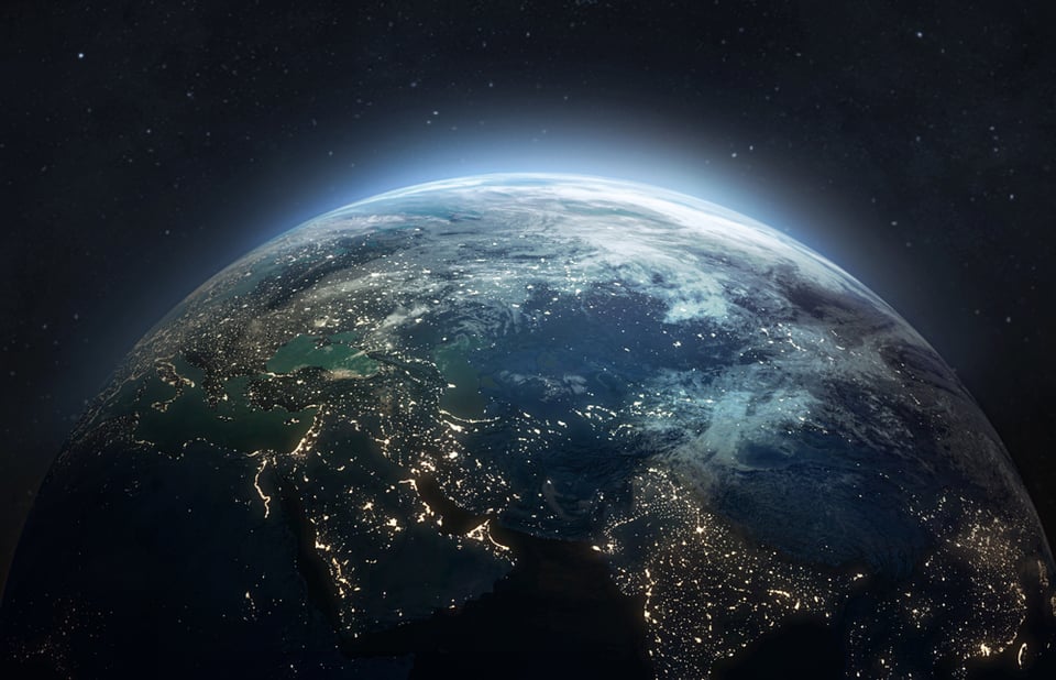 tierra, noche, ciencia, galaxia, universo