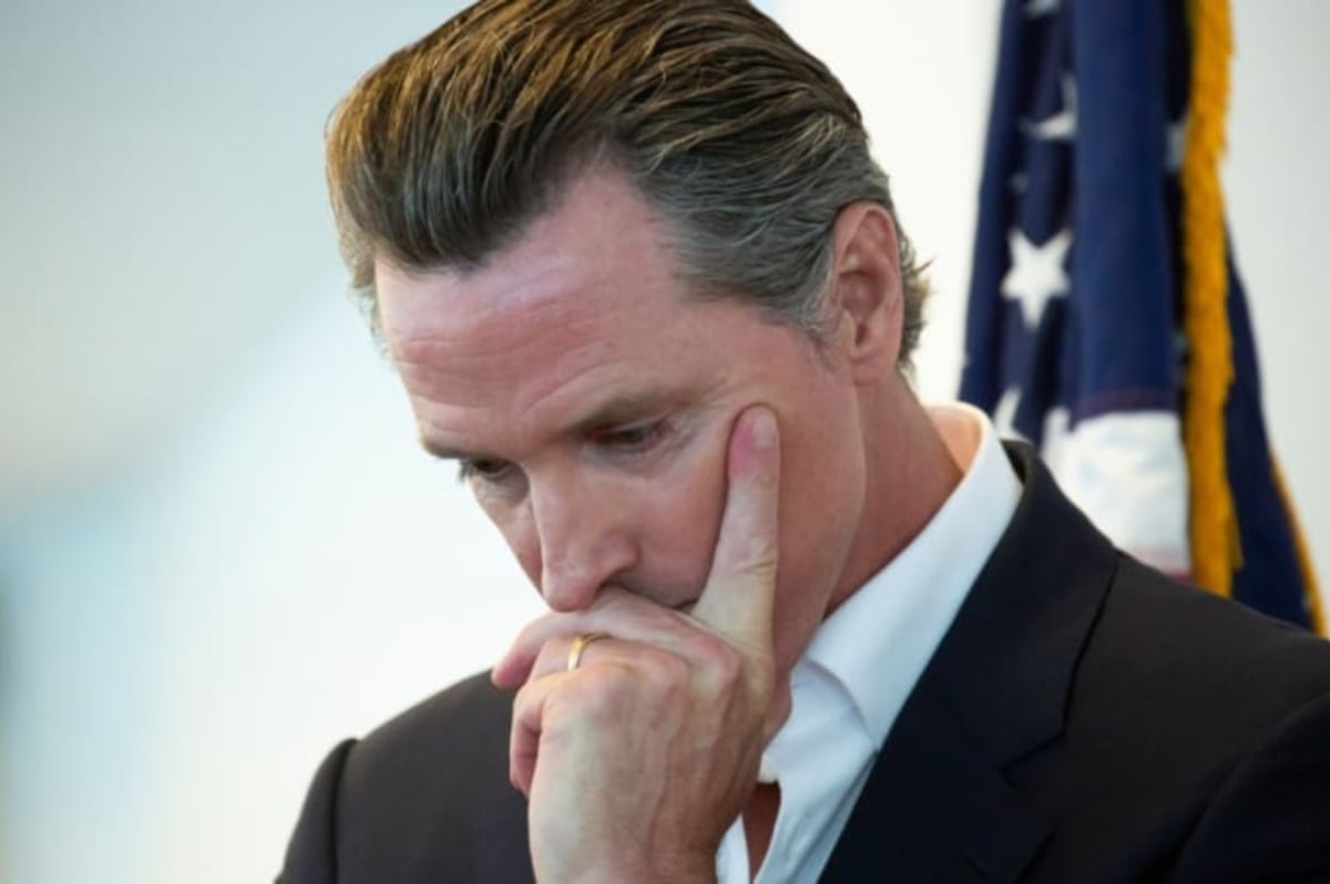 Gobernador Gavin Newsom tormentas