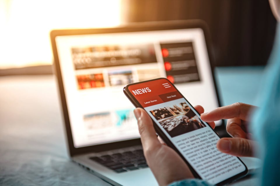 mindful new year's resolutions, iphone, laptop, online, technology