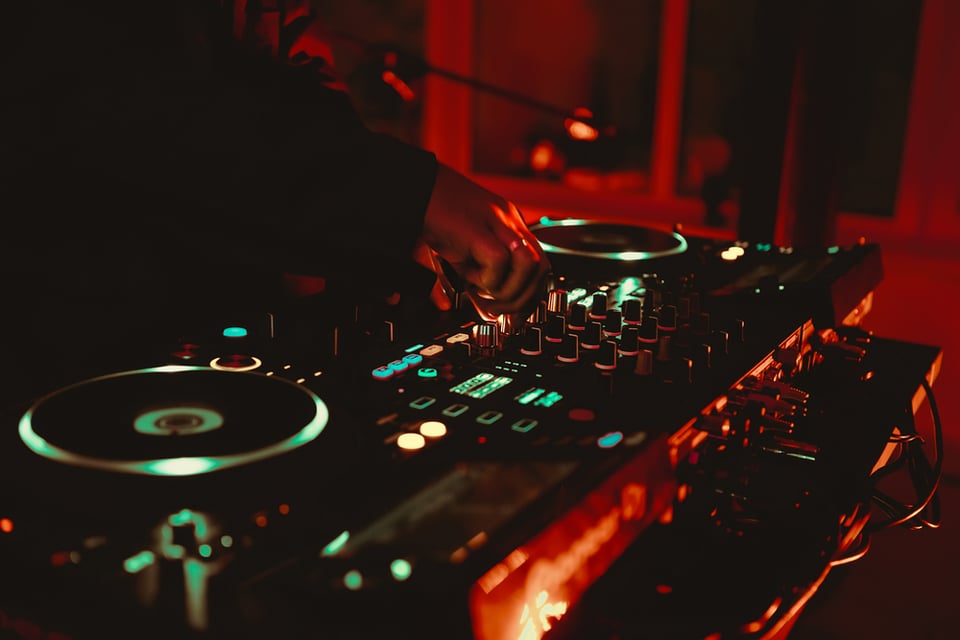 Mezcladora de DJ.