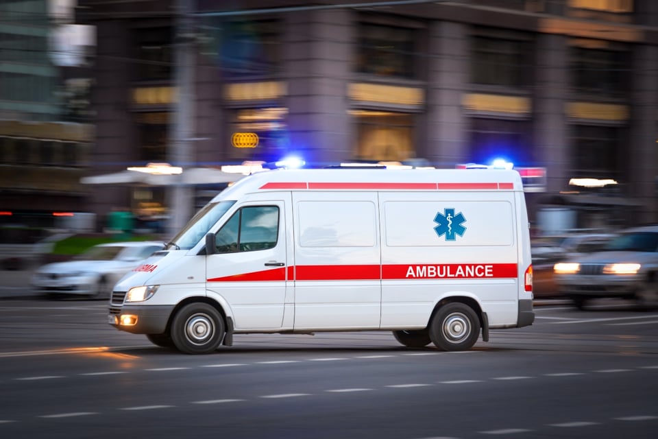 Ambulancia, internado, choque, moto, pugilista,