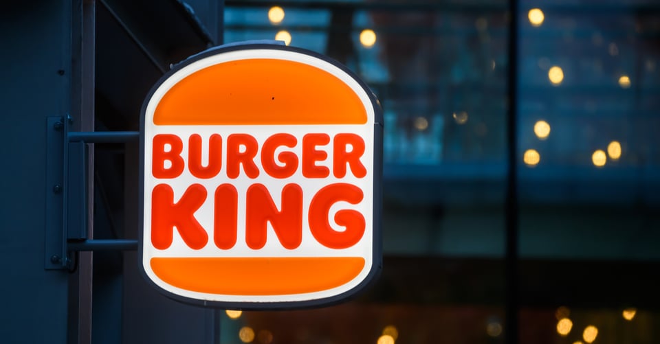 Burger King sign where food stamps are accepted