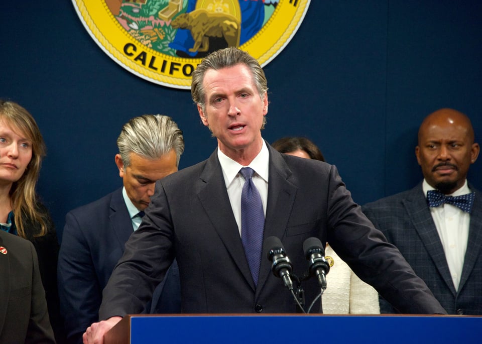 Gavin Newsom noted: "I've never been a spendthrift democrat"