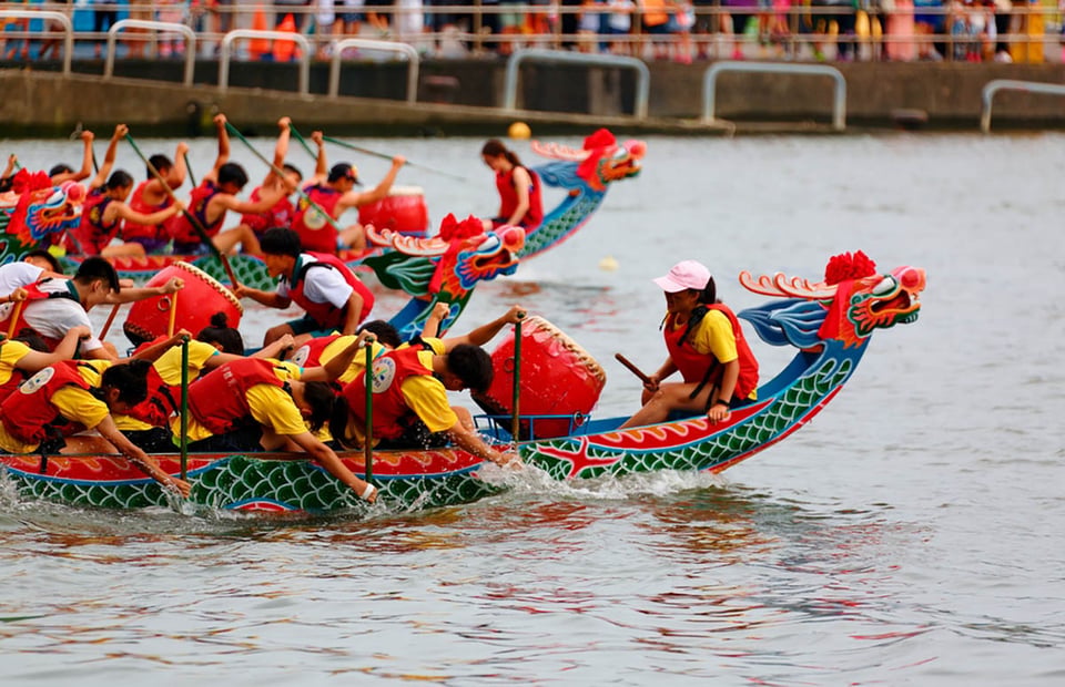 racing, Keelung River, Dragon Boat Festival, Taipei, Taiwan