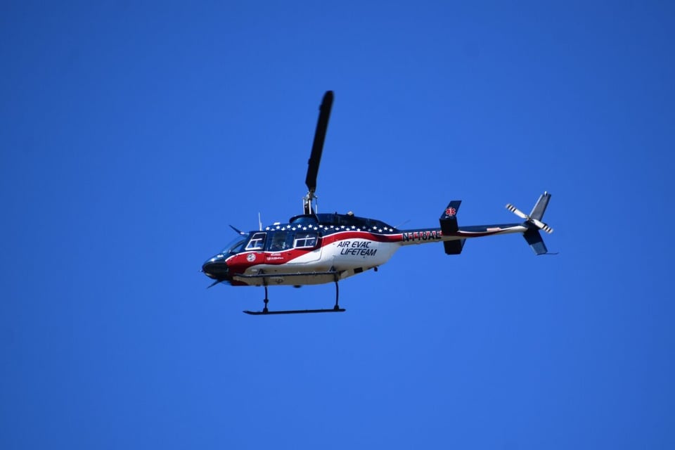 accidente aéreo, helicóptero médico, Air Evac Lifeteam, mundonow