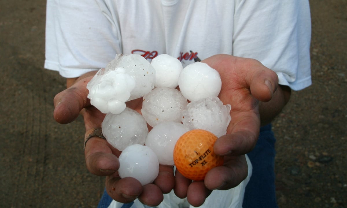 CLIMA APOCALÍTICO Tormenta severa con granizo azota al sur de Florida