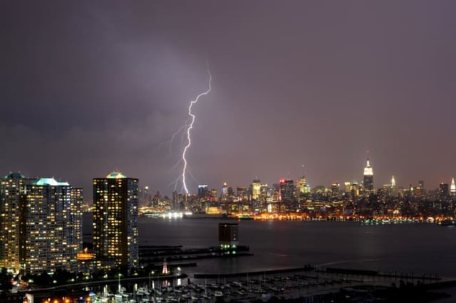 Warning of severe storms and flash flooding due to cold front in the Northeast and mid-Atlantic