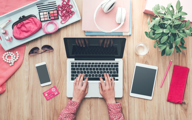 Fashion, Blogger, Working, Office, Laptop