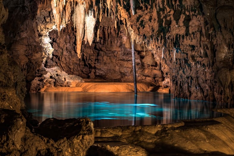 What is inside the Cueva de los Tayos that enchanted astronaut Neil Armstrong?