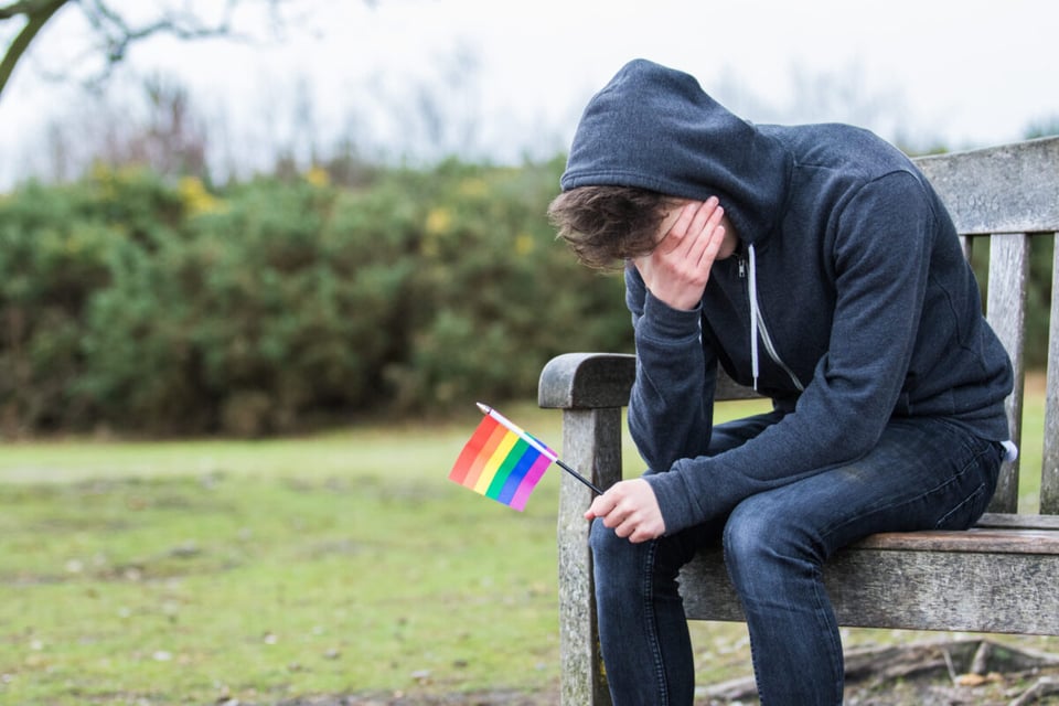 depression, gay, Pride flag, mental issues, MundoNOW
