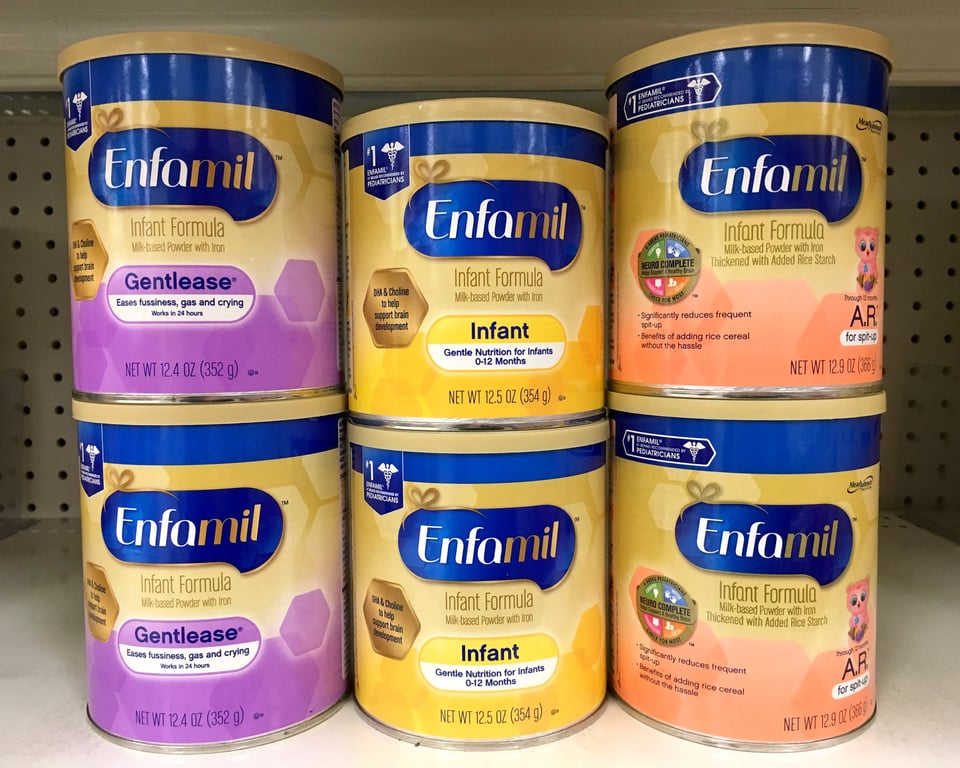 Reckitt informó del recall de fórmulas de bebé de su compañía