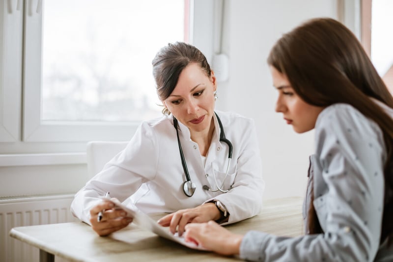 doctor, nurse, patient, health, insect bites