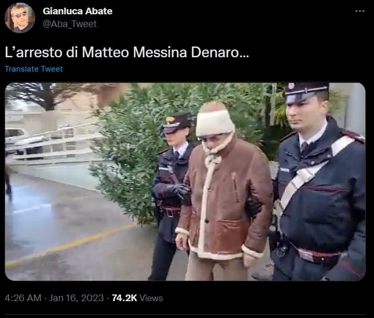 Matteo Messina Denaro, líder de la mafia es detenido en Sicilia