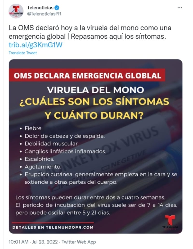Síntomas viruela del mono: ¿Tengo la enfermedad?