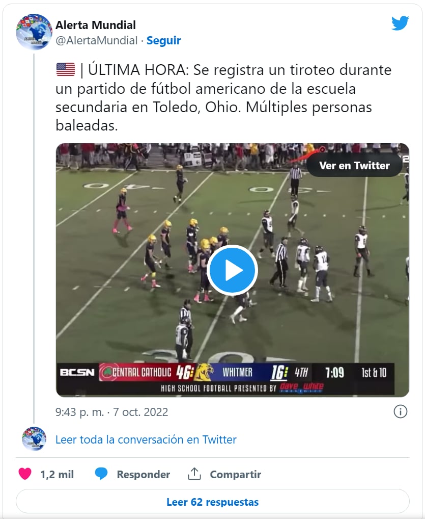 Videos tiroteo partido futbol