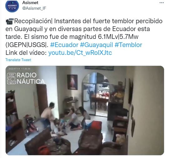 Otro temblor deja saldo fatal