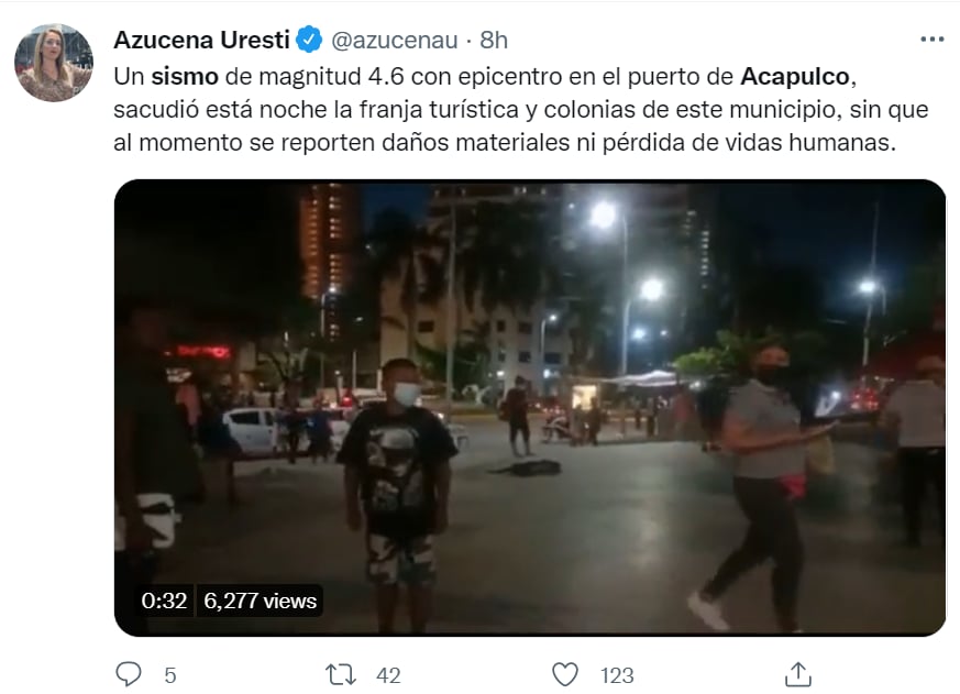 Sismo Acapulco Guerrero