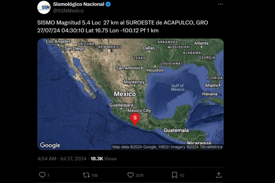 Sismo, Guerrero, Temblor, Alerta, México, MundoNOW