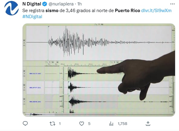 Sismo Puerto Rico